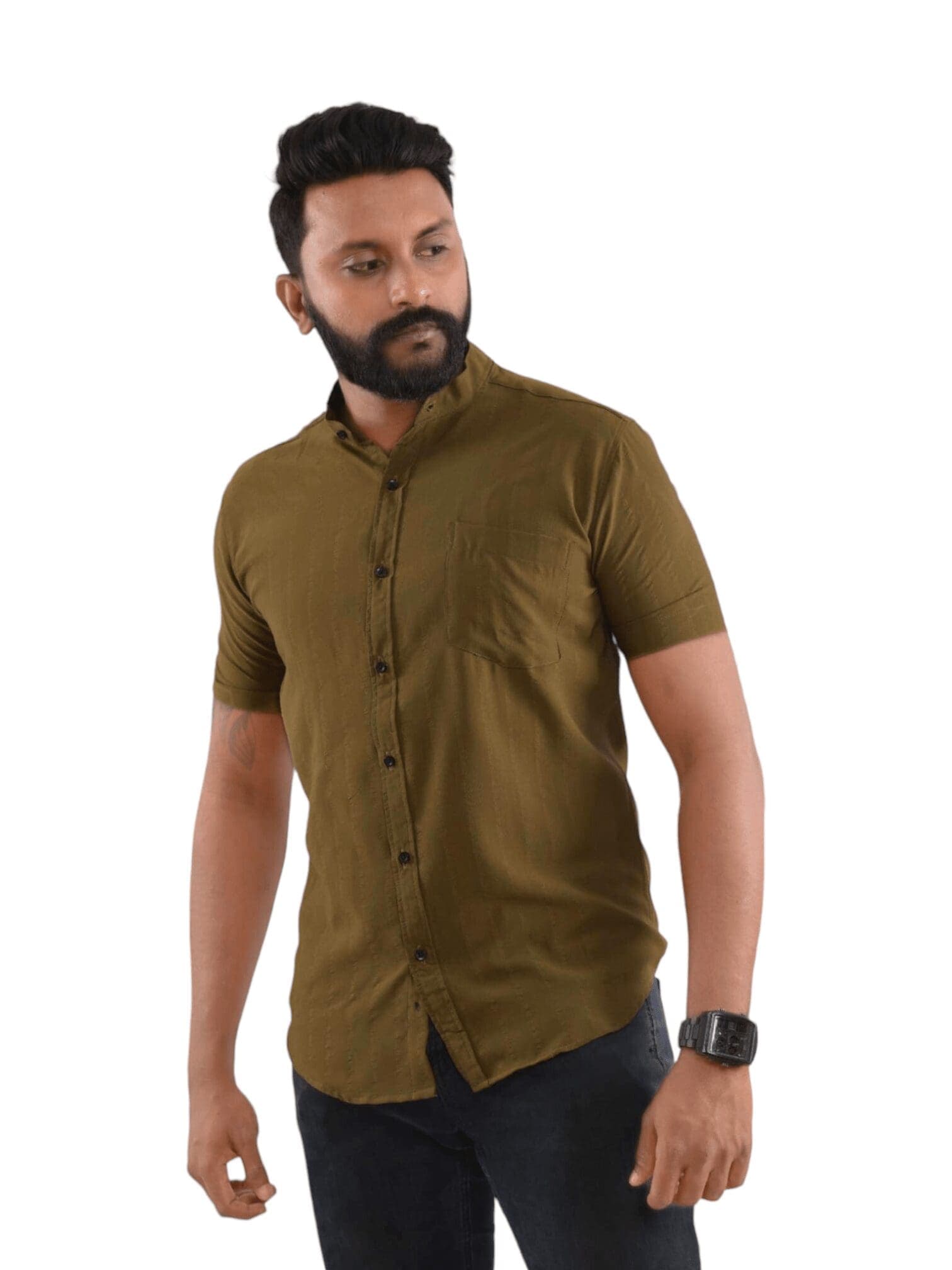 Hyacinth Classical Slim Fit  - Olive Green