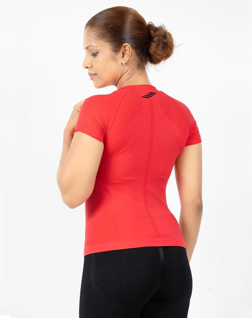 SeamTech ProFit T-Shirt Red - Seamless