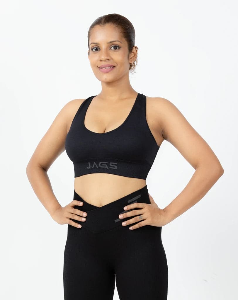 JAGS GripTech Chic Seamless Medium Support Sports Bra