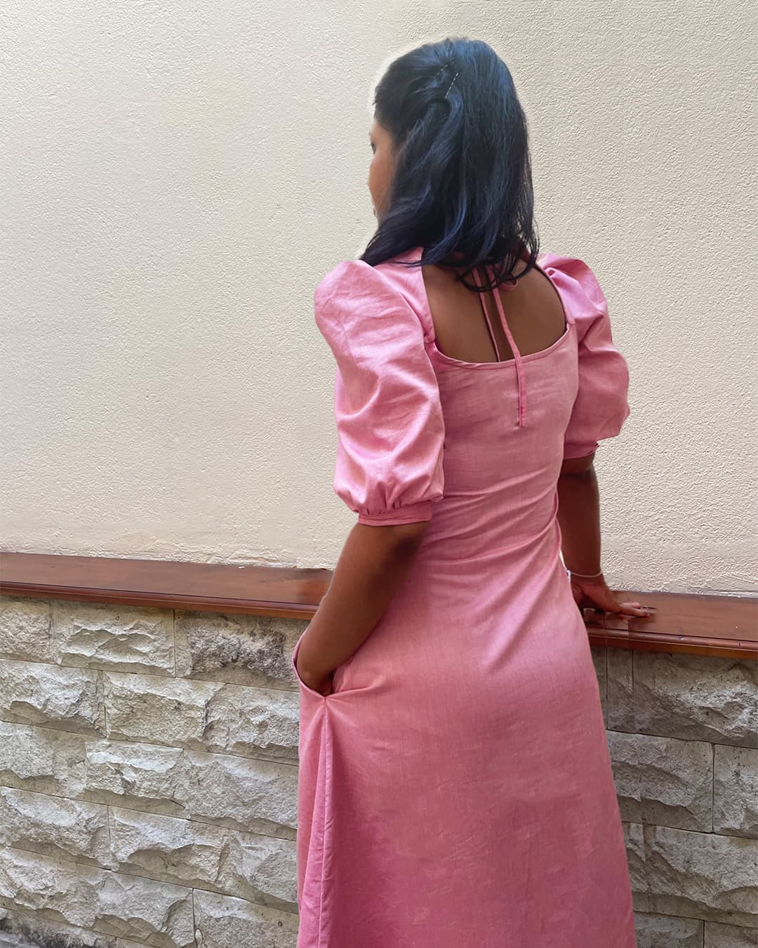 Anithya Willow's Grace Fit And Flare Midi Brilliant Red Maxi Dress