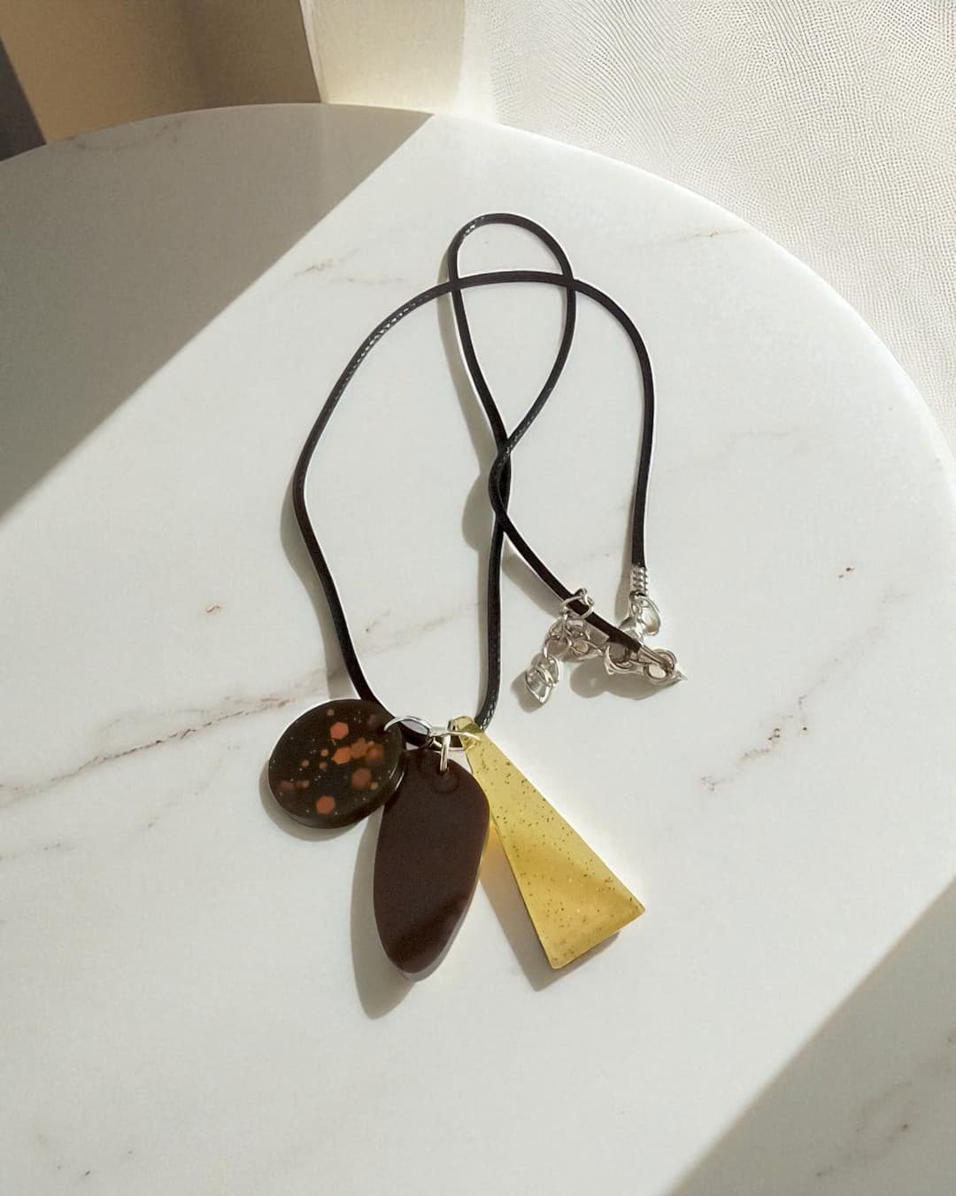 Crafterina GeoGlow – Resin Statement Necklace