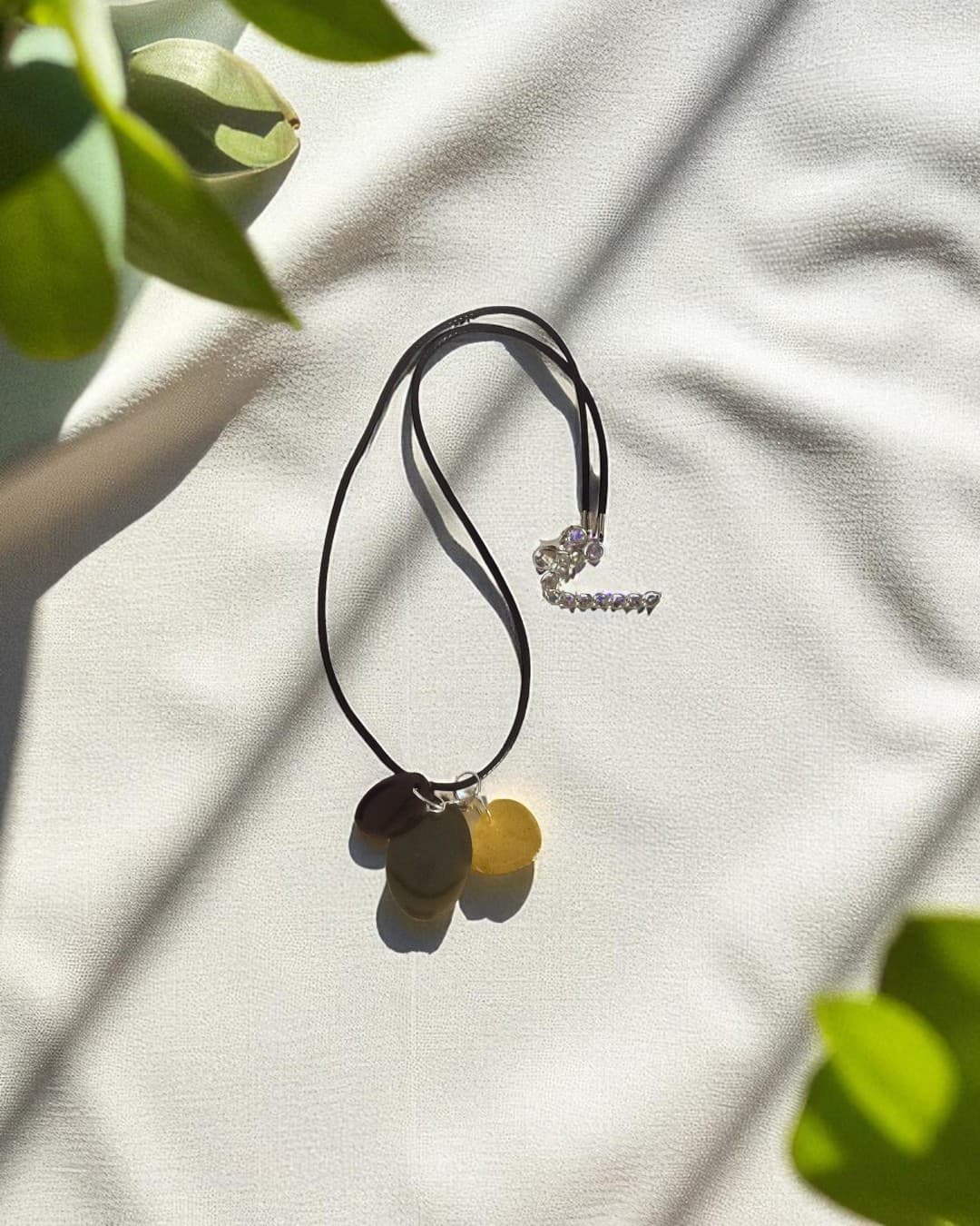 Crafterina EarthGlow – Resin Statement Necklace