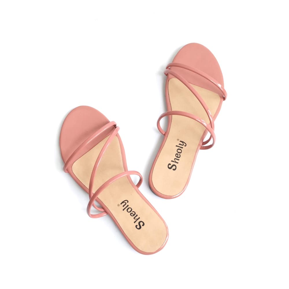 Sheoly Nude pink Z-style Flat Sandals