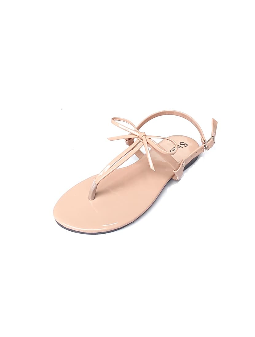 Sheoly Minimalist Bow Thong Sandals - SH2049