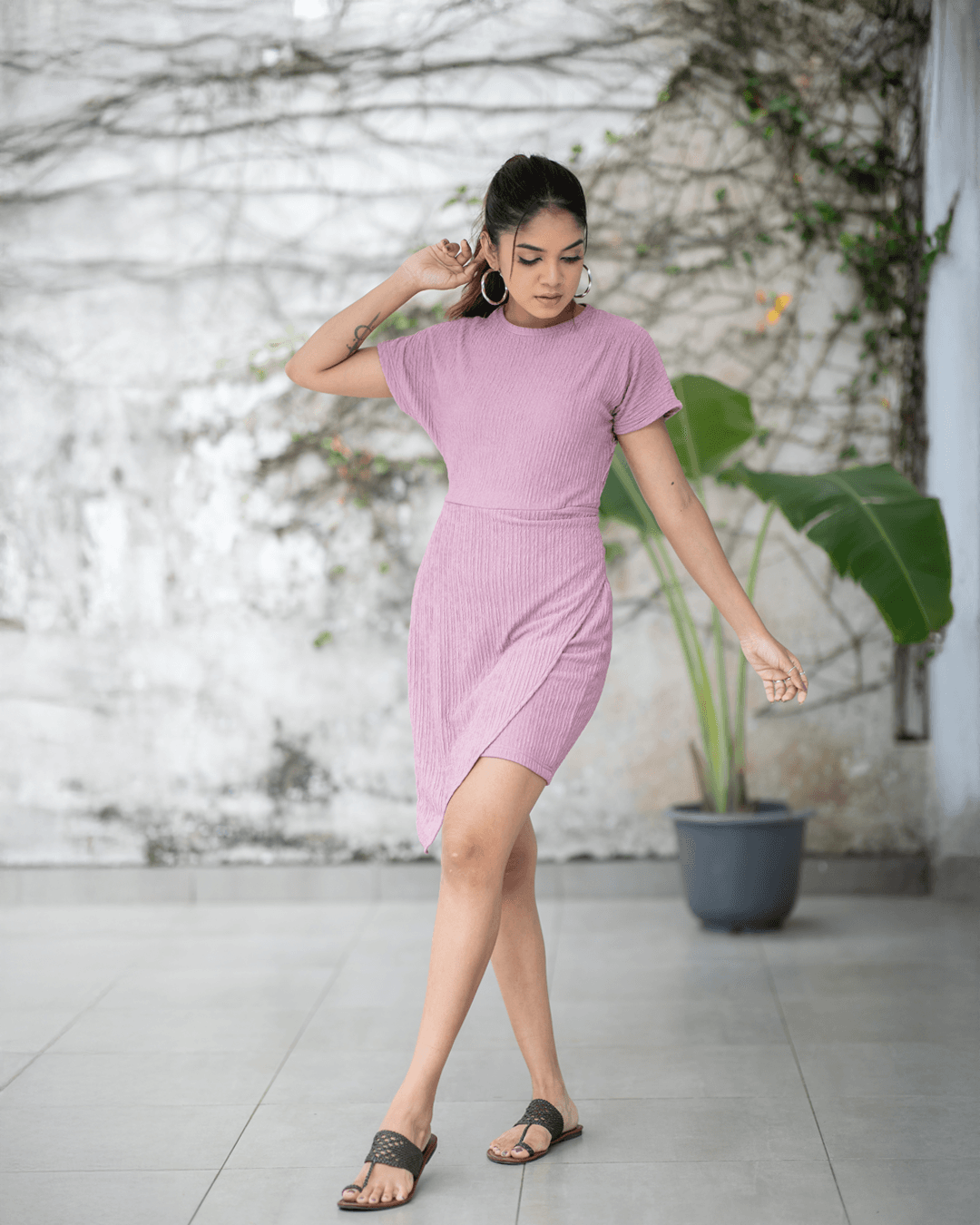 Hailey Mock Wrap Dress