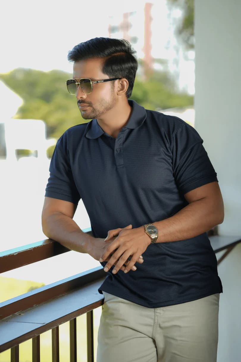 Harriet Premium Polo – Navy Blue