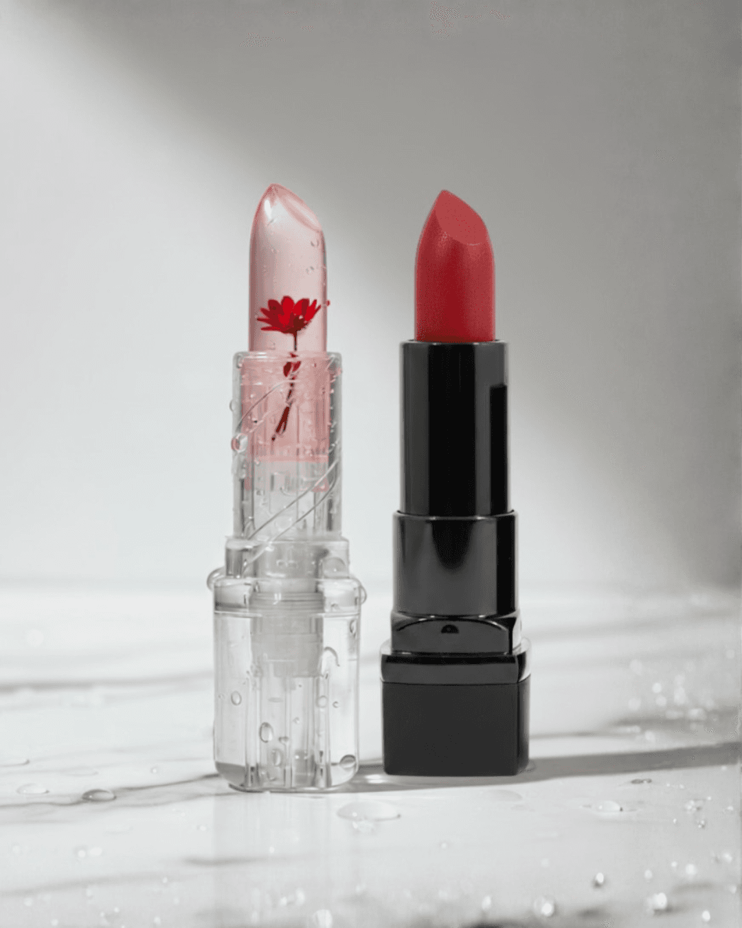 Magic Jelly Flower Lipstick + Cherry Heat Long Stay Matte Lipstick Bundle Offer