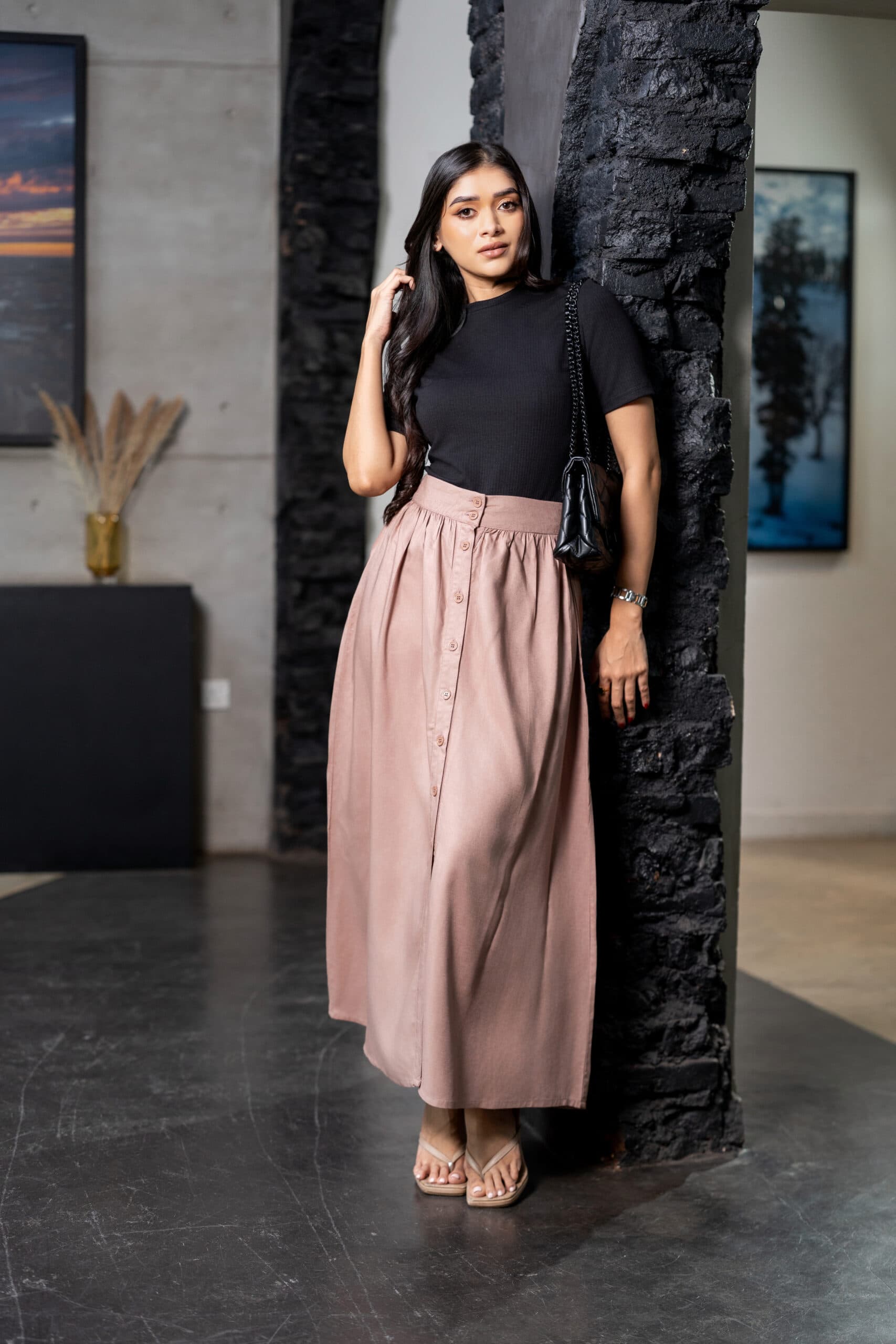 Old Money Mocha Skirt