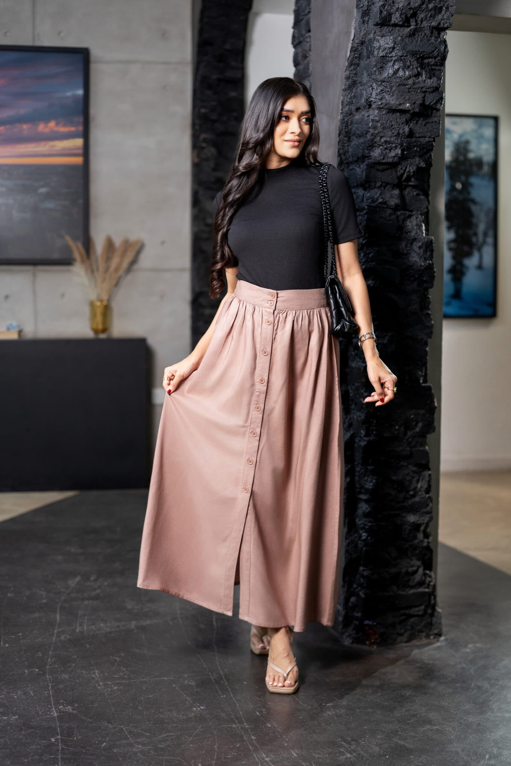 Old Money Mocha Skirt