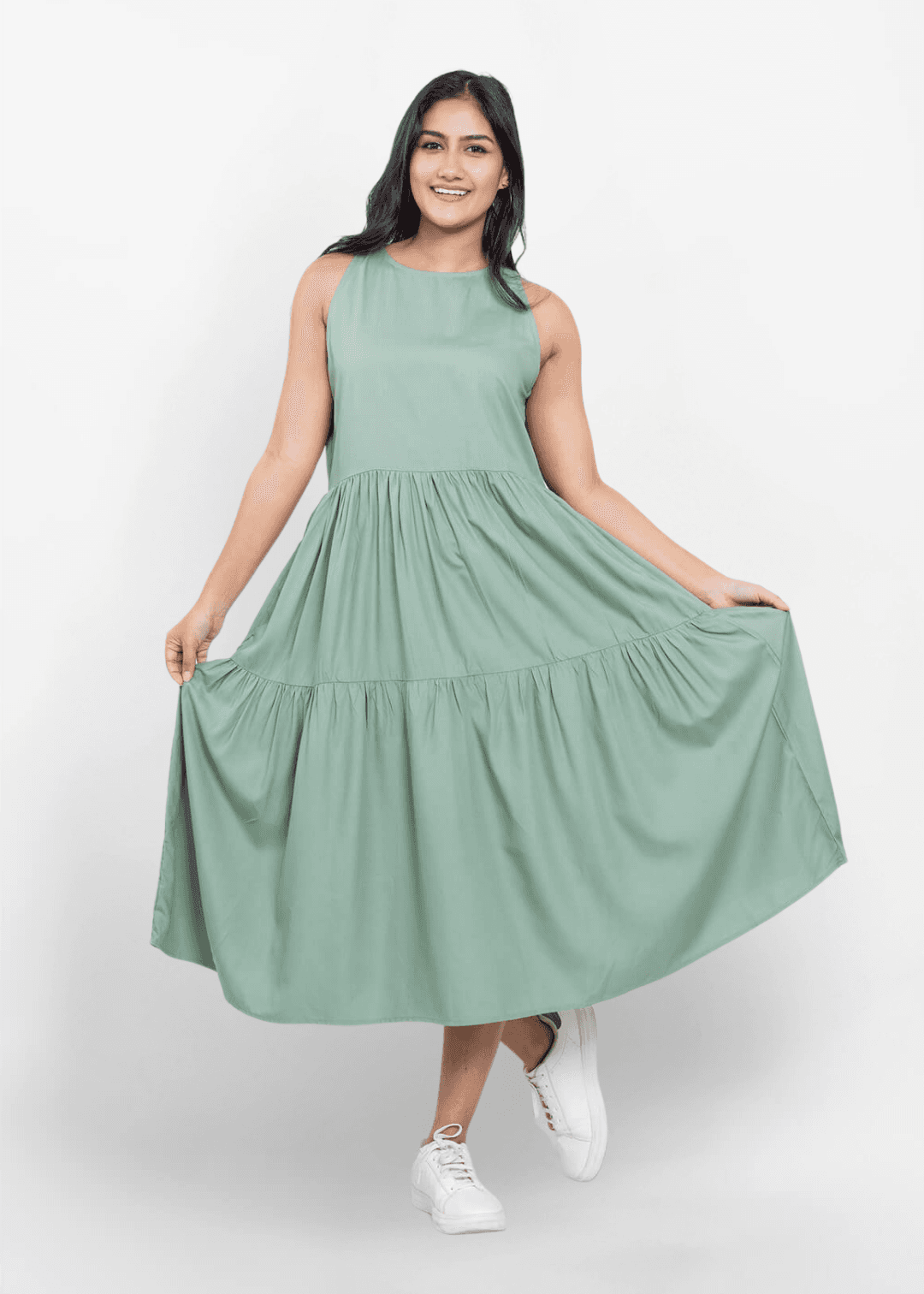 Emerald Midi Dress