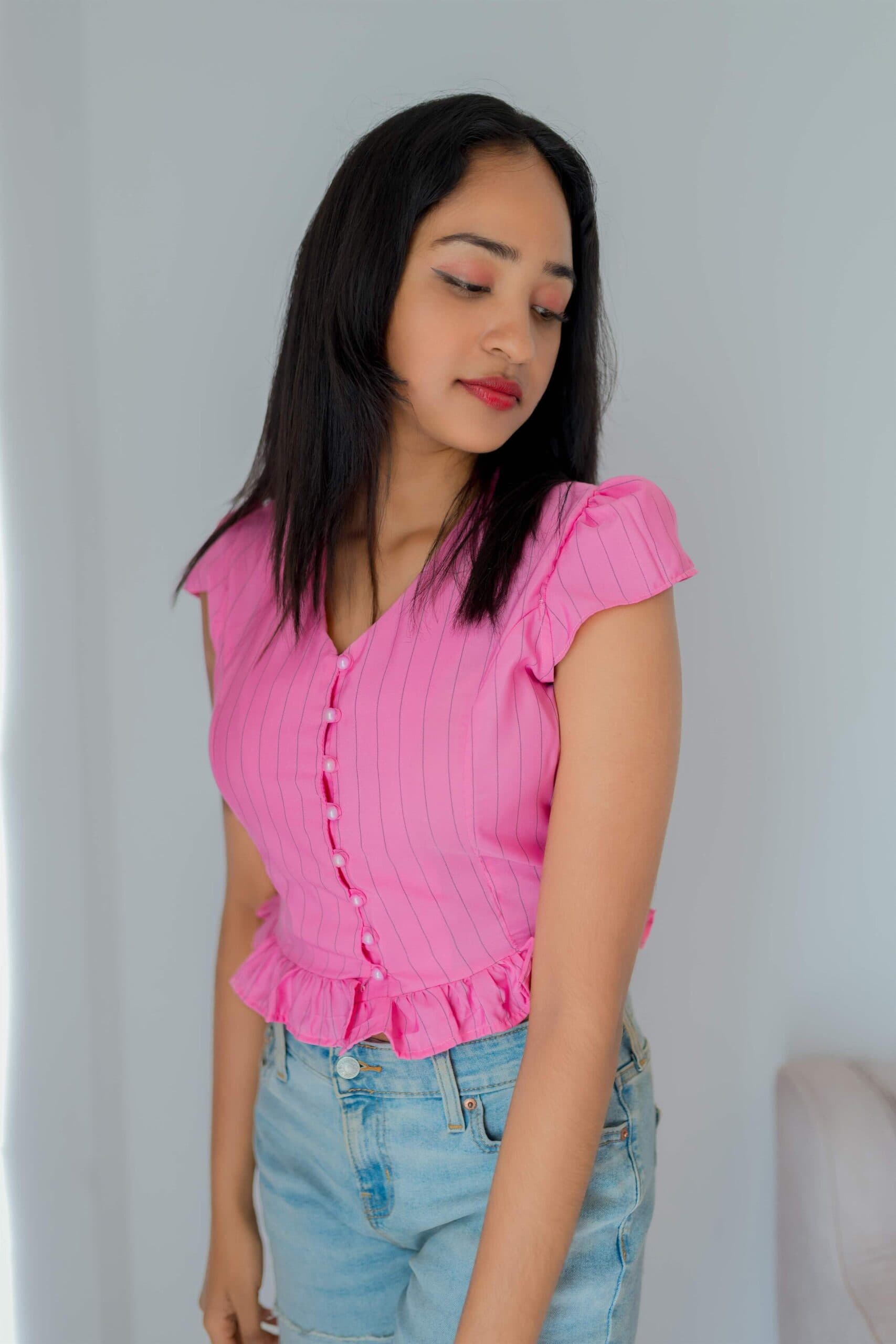 Cozy Elagance Pink Blouse