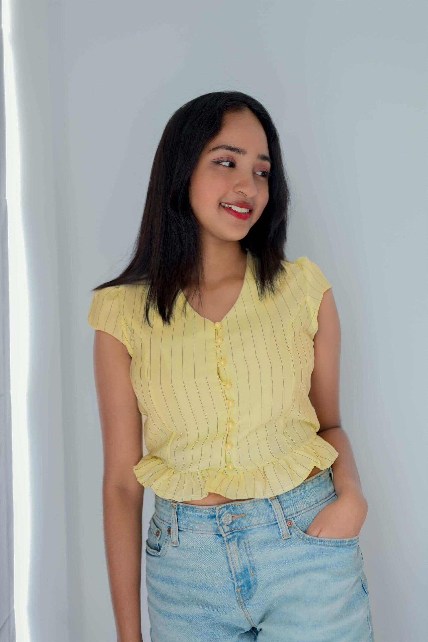 Cozy Elagance Yellow Blouse