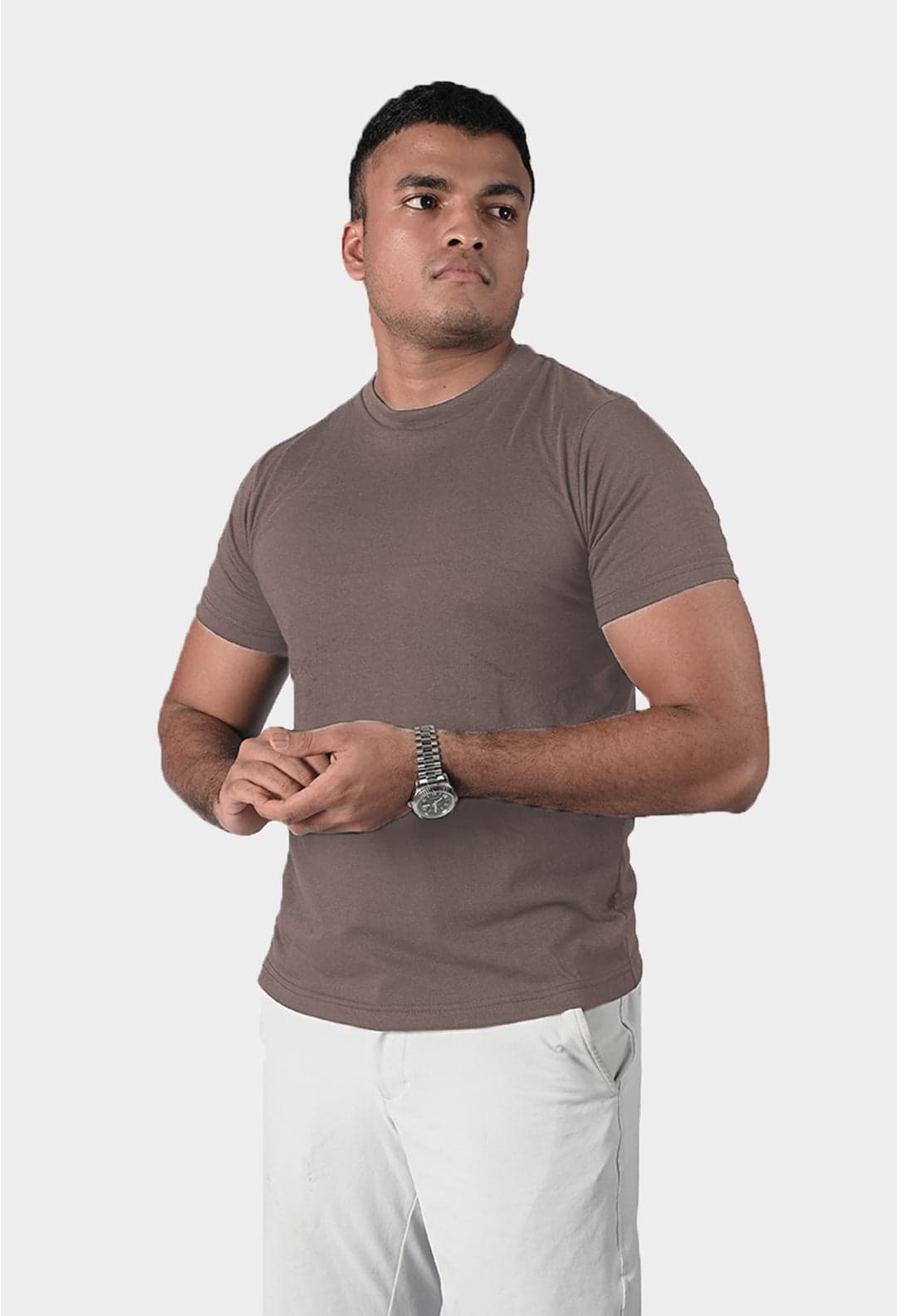 Effortless Men's Tshirt - Mud Brown