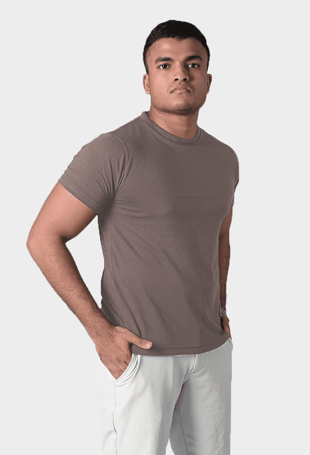 Effortless Men's Tshirt - Mud Brown