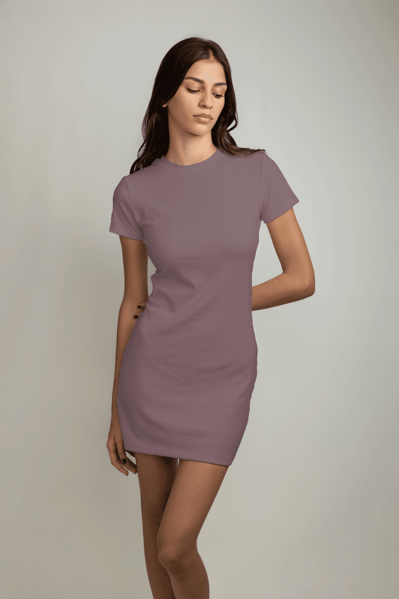 Zahra Short-Sleeve Mini Dress - Peachy Pink