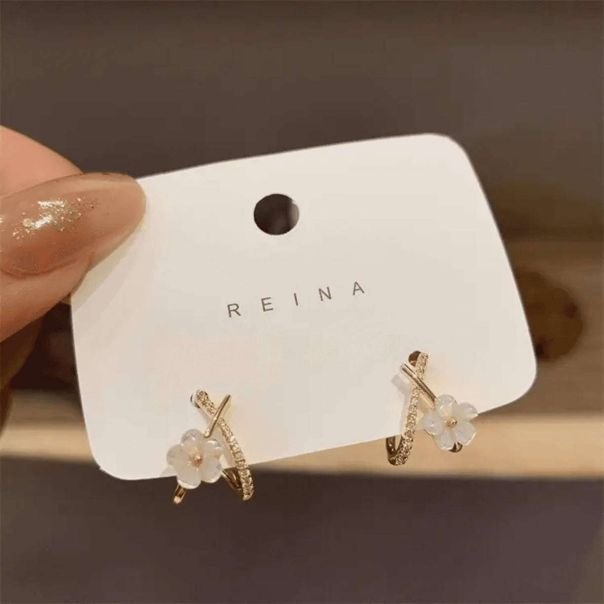 Flower Drop Earrings